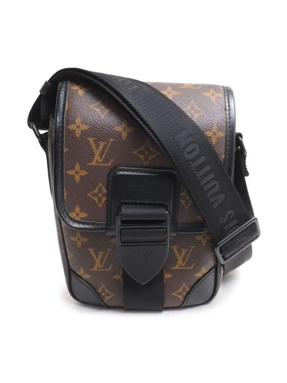 Louis Vuitton Arch Messenger PM Shoulder Bag Monogram Macassar Brown
